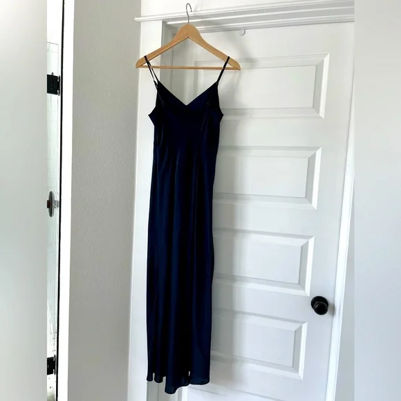 HATCH Maternity The Ricky Slip Dress Size Navy Blue